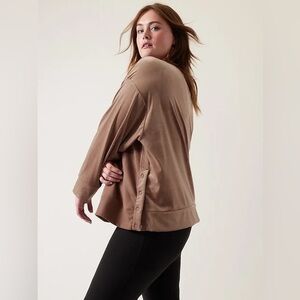 Athleta Retroplush Velvet Crewneck Sweatshirt small